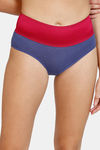 Zivame Anti-Microbial High Rise Full Coverage Tummy Tucker Hipster Panty (Pack of 2) - Multicolor — thumbnail 3